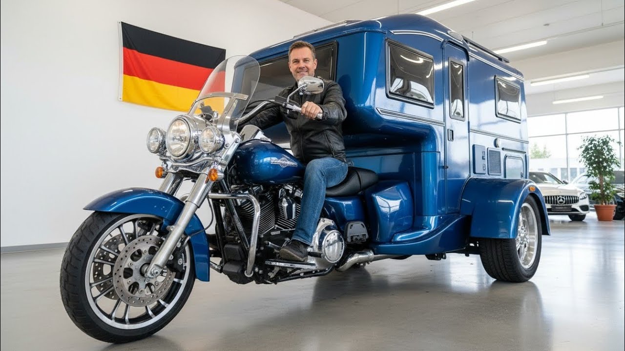 🔥 2026 Harley-Davidson Camper Trike – Luxus, Freiheit & Abenteuer auf drei Rädern! 🏍️⛺