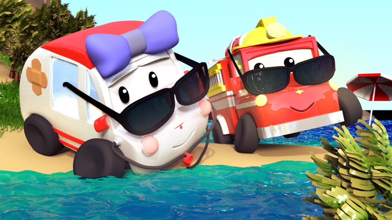 The Beach | Playing With Tiny Trucks