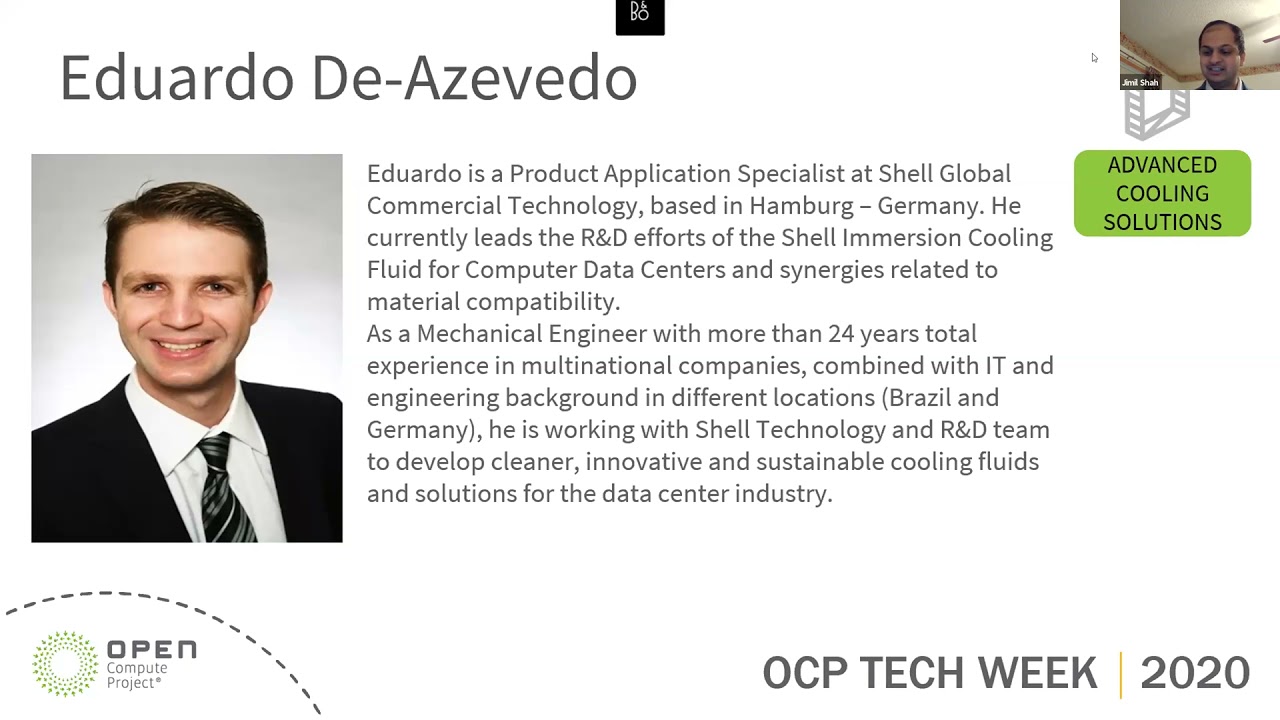 OCP 2020 Tech Week: ACS Immersion Panel: Discussion on Material Compatibility for Immersion Cooling