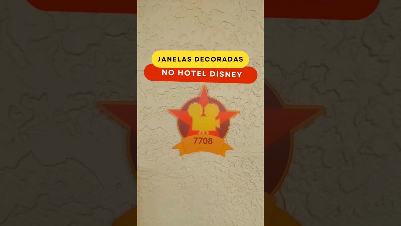 Você já viu as Janelas decoradas no Hotel da Disney? All Star Movies Resort 