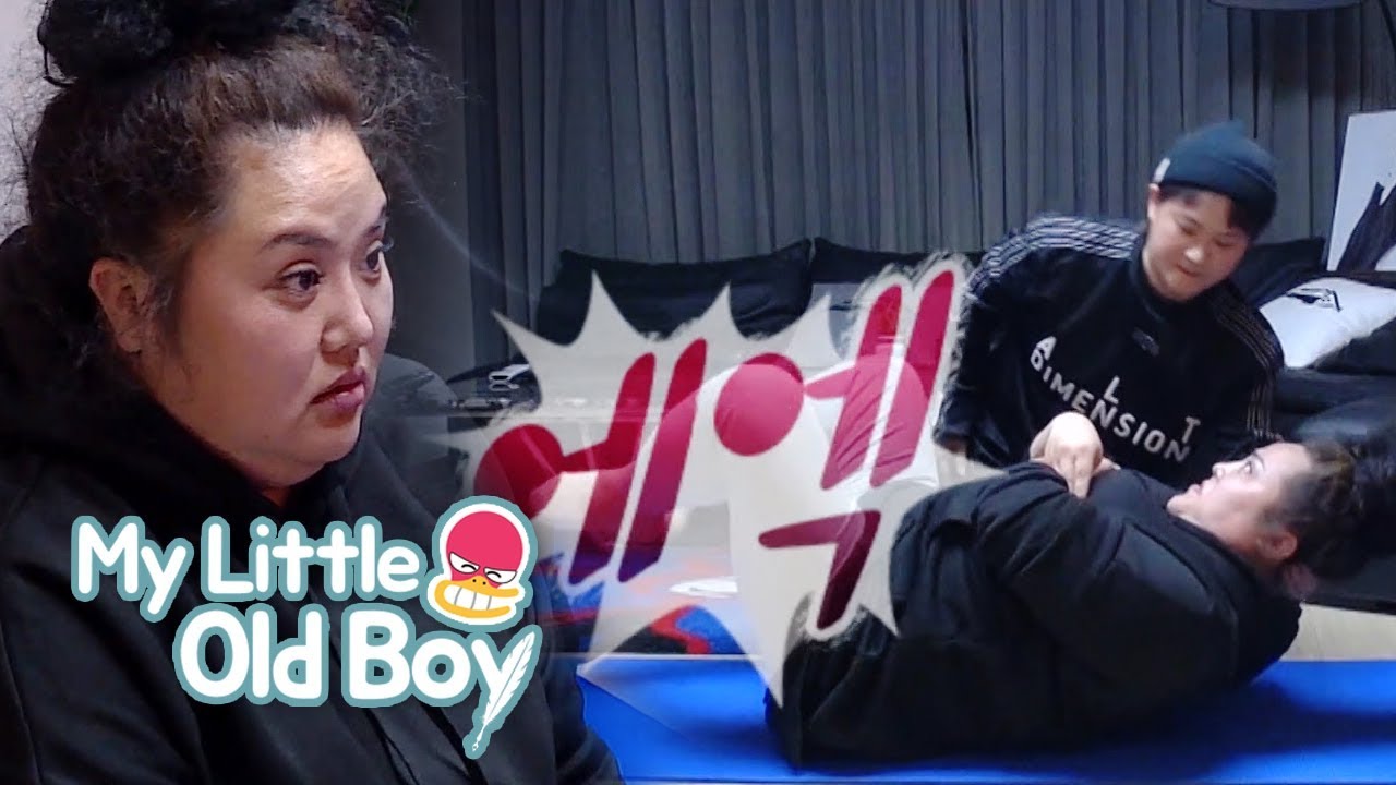 Hong Sun Young Exercises! She Feel Like Puking..! [My Little Old Boy Ep 133]