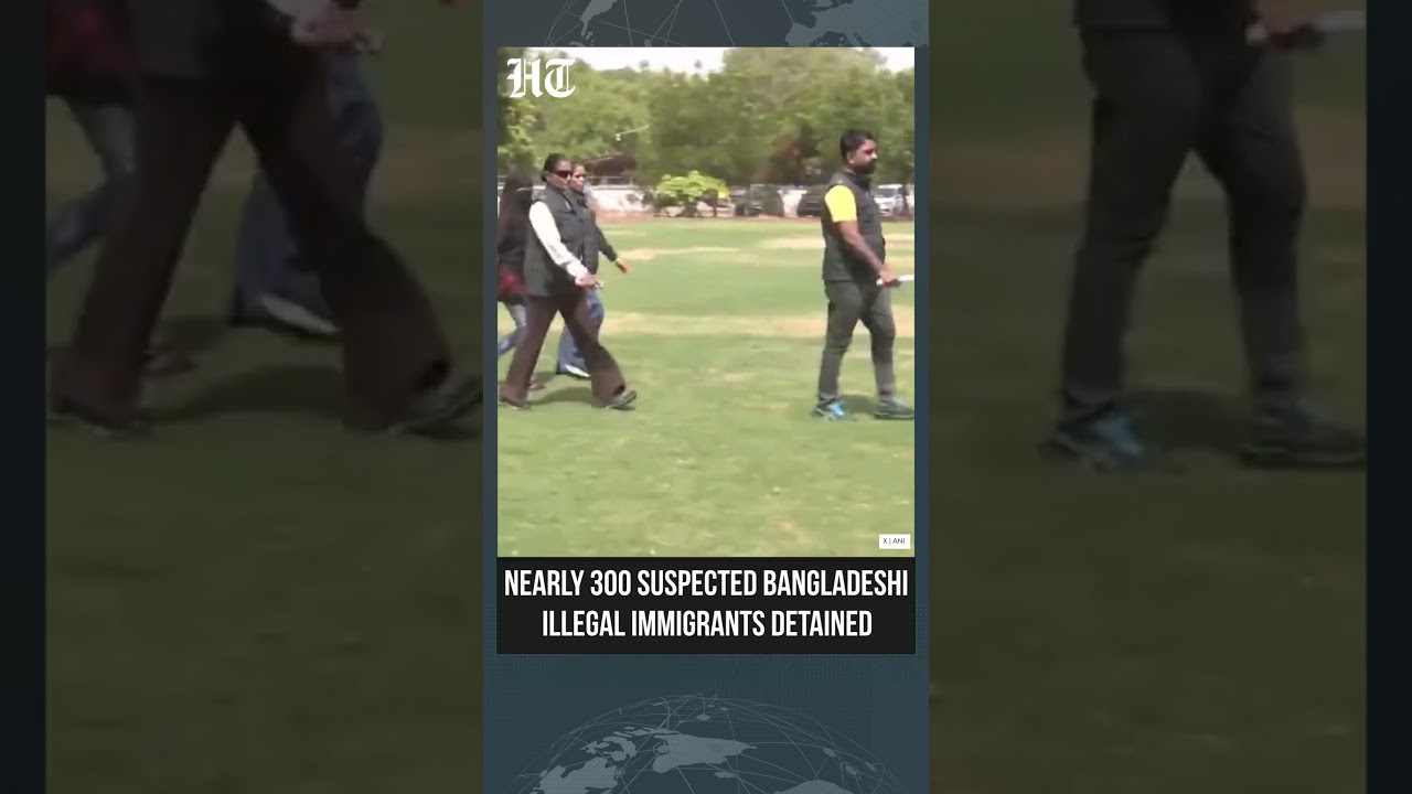 Gujarat Police Detain Nearly 300 Suspected Bangladeshi Illegal Immigrants In Crackdown #shorts