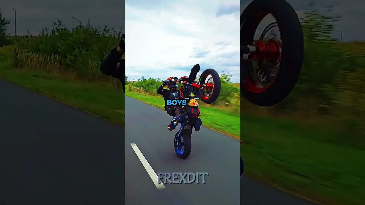Stunt bike only for real men ☠️💀