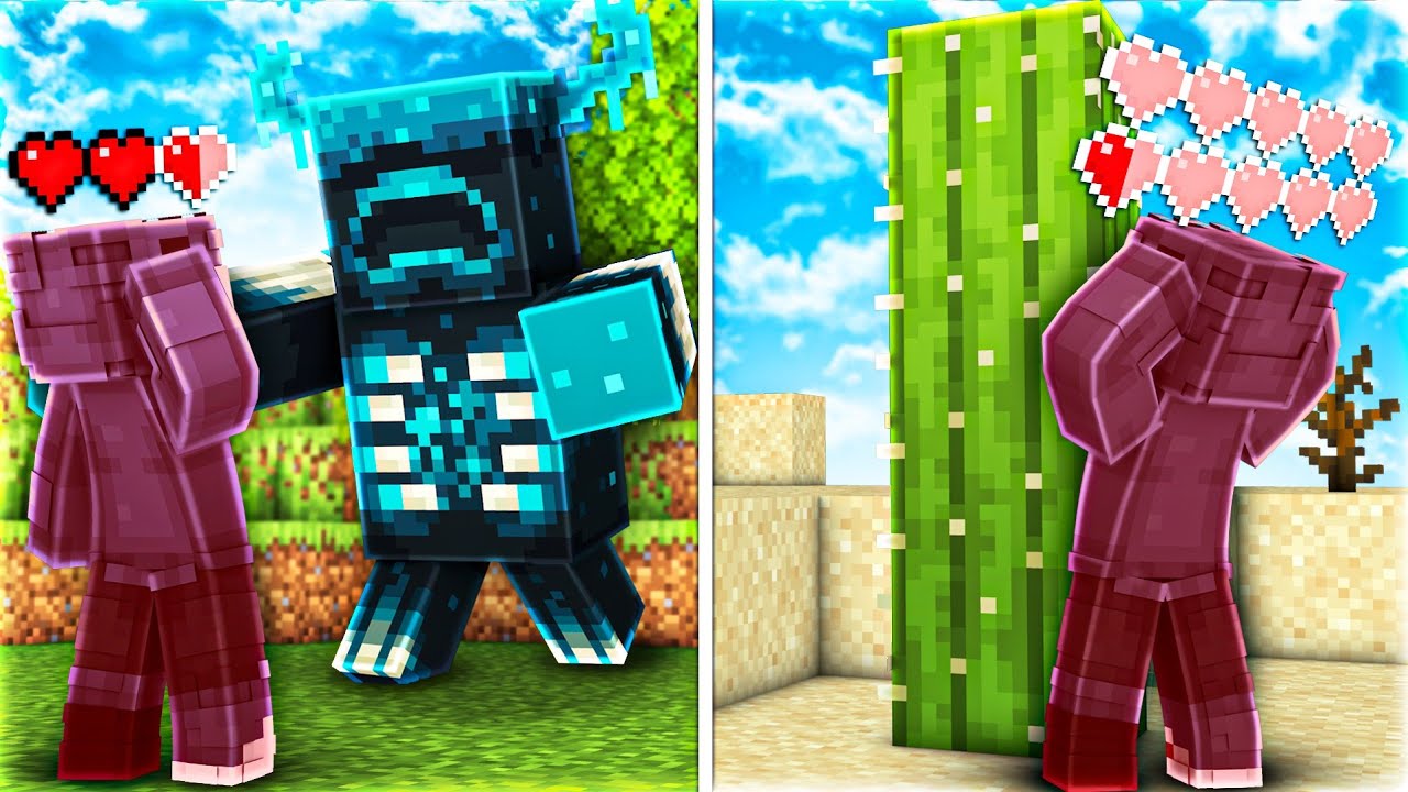 Minecraft, aber SCHADEN = 100% RANDOM! (Extrem Schwierig)
