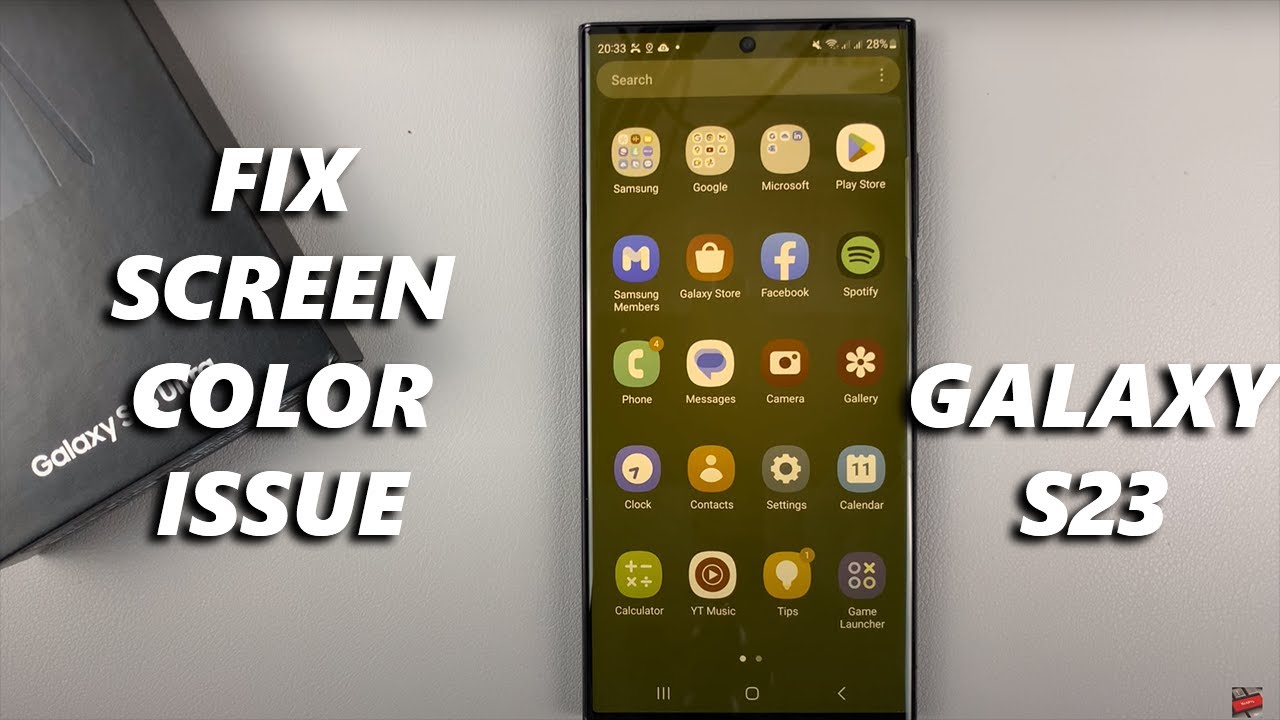 How To Fix Screen Color On Samsung Galaxy S23/S23+/S23 Ultra