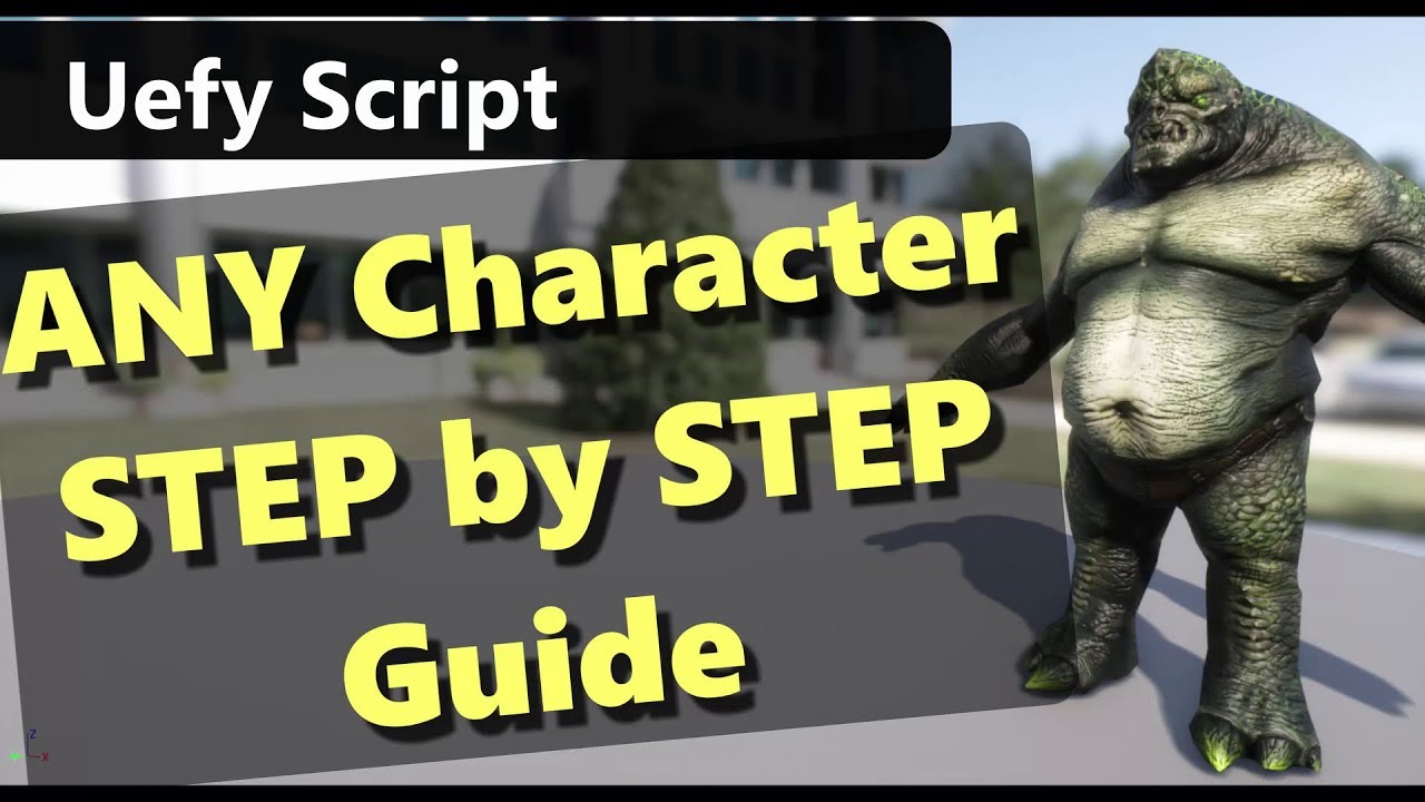 Convert Existing Character to Unreal Engine 4 with Blender and Uefy Script