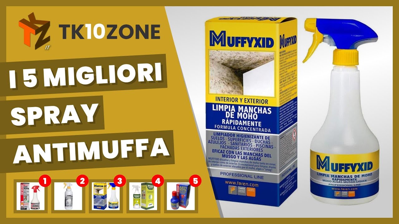 I 5 migliori spray antimuffa