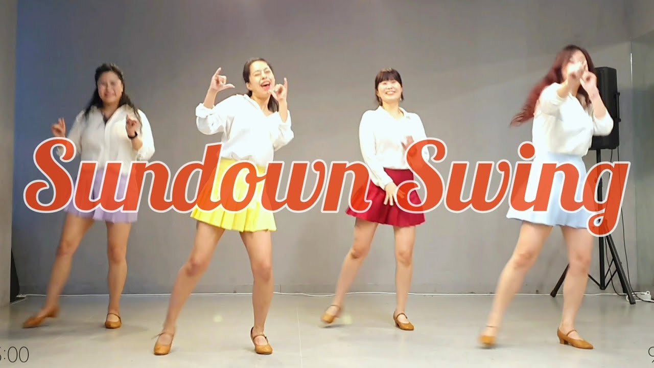 Sundown Swing Line Dance Demo|썬다운스윙라인댄스|Beginner