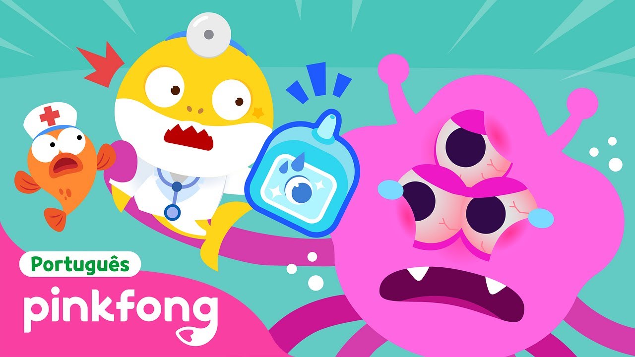 Pinicar! Meus Olhos Ardem👽| Brincando no Hospital 🏥 | Pinkfong, Bebê Tubarão! Canções para Crianças