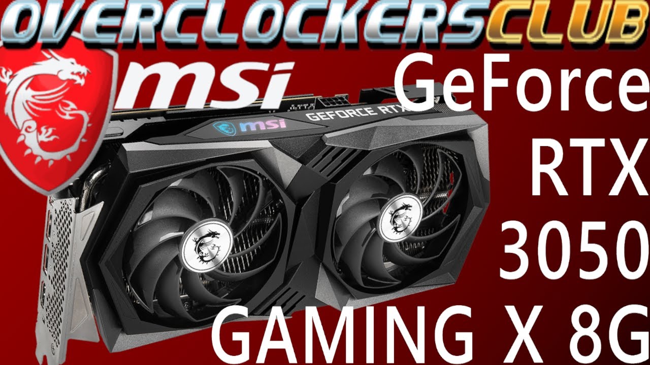 Overclockersclub checks out the new MSI RTX 3050 Gaming X!