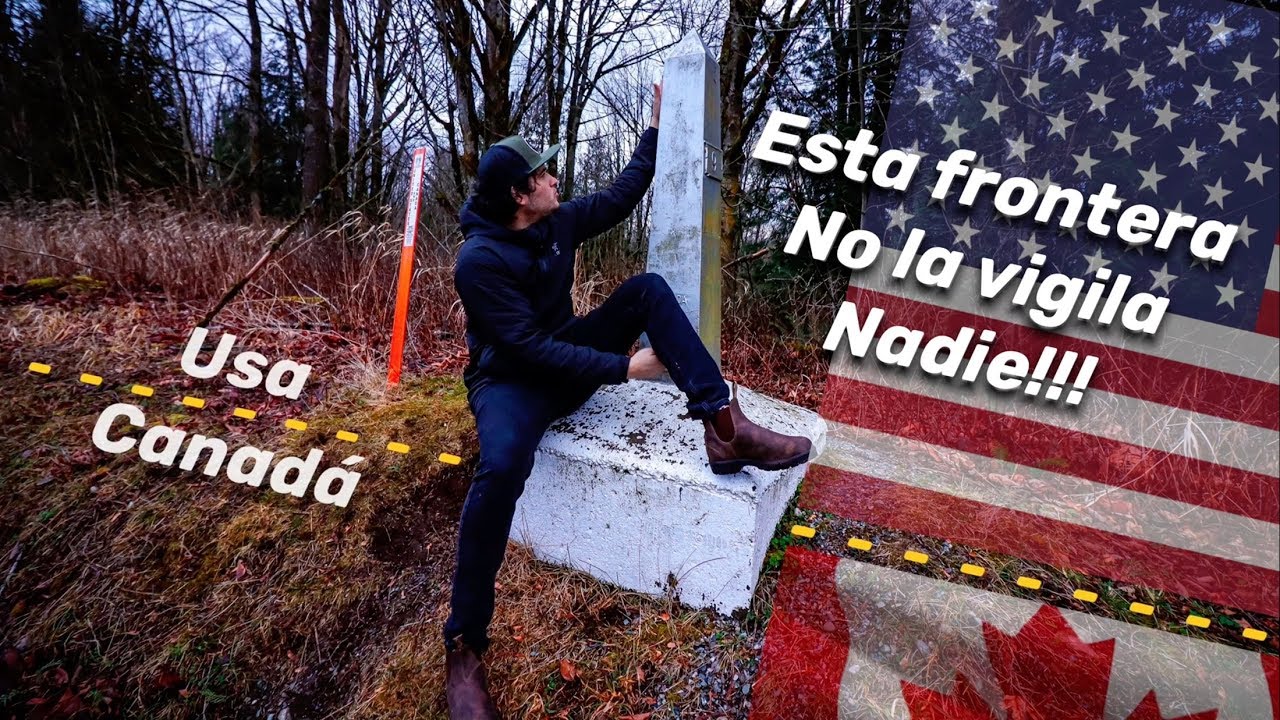 Así es la frontera CANADÁ/USA🇨🇦🇺🇸 Pasé sin Pasaporte!!!