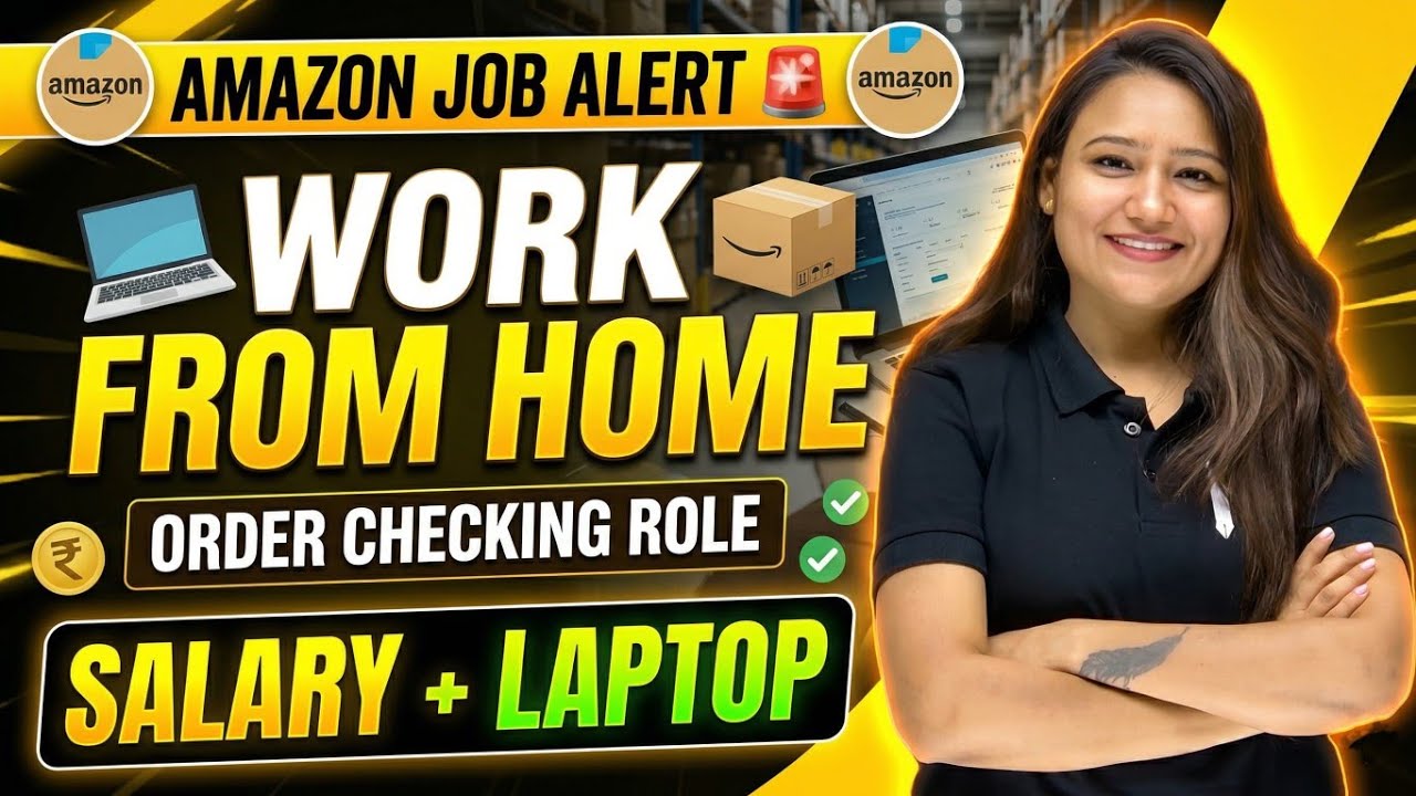 Amazon Work from Home Job 2026 | Freshers |Setup will be Provided by Company | Remote Job 💥