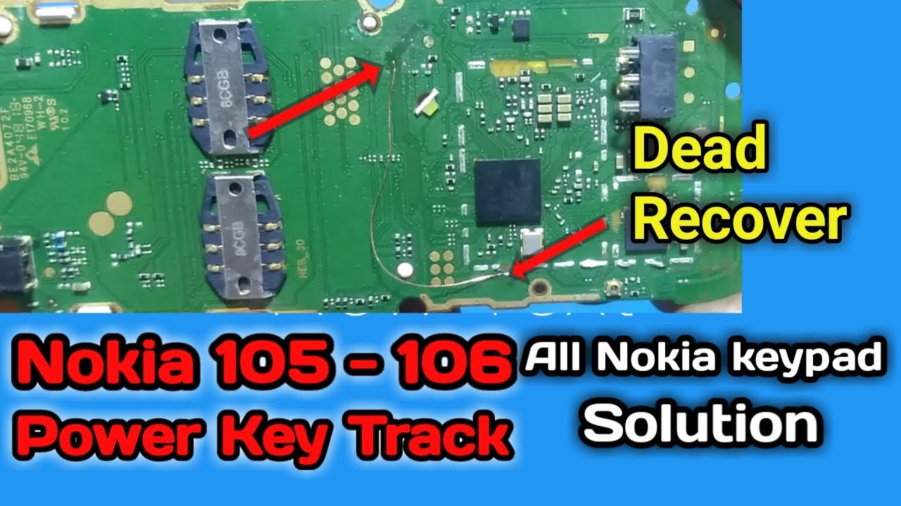 Nokia 106 TA-1114 Dead Solution | Power Key Way Track Damage | All Nokia Keypad Way Amir Mobile