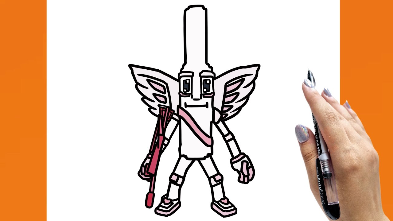 How to draw Cupid Cupid Sahur from Steal a Brainrot (Roblox) - Step by Step