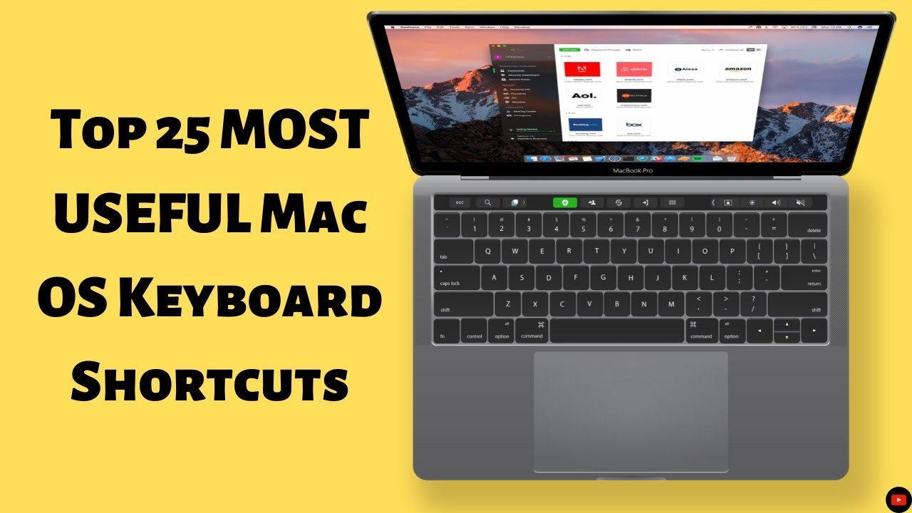 25 MAC Keyboard Shortcuts that will improve productivity | Mac Keyboard Shortcuts | Mac Shortcuts 🔥