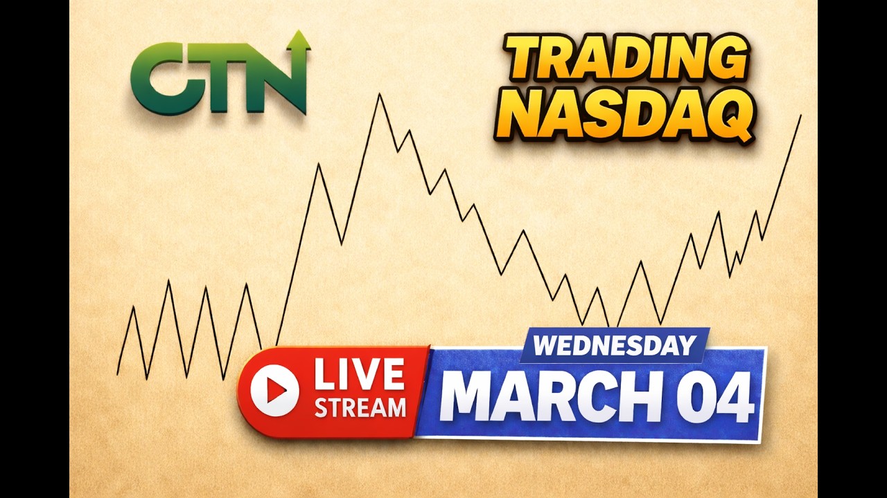 Nasdaq Live Trading March 04 Wednesday | CTN Live Trade Stream