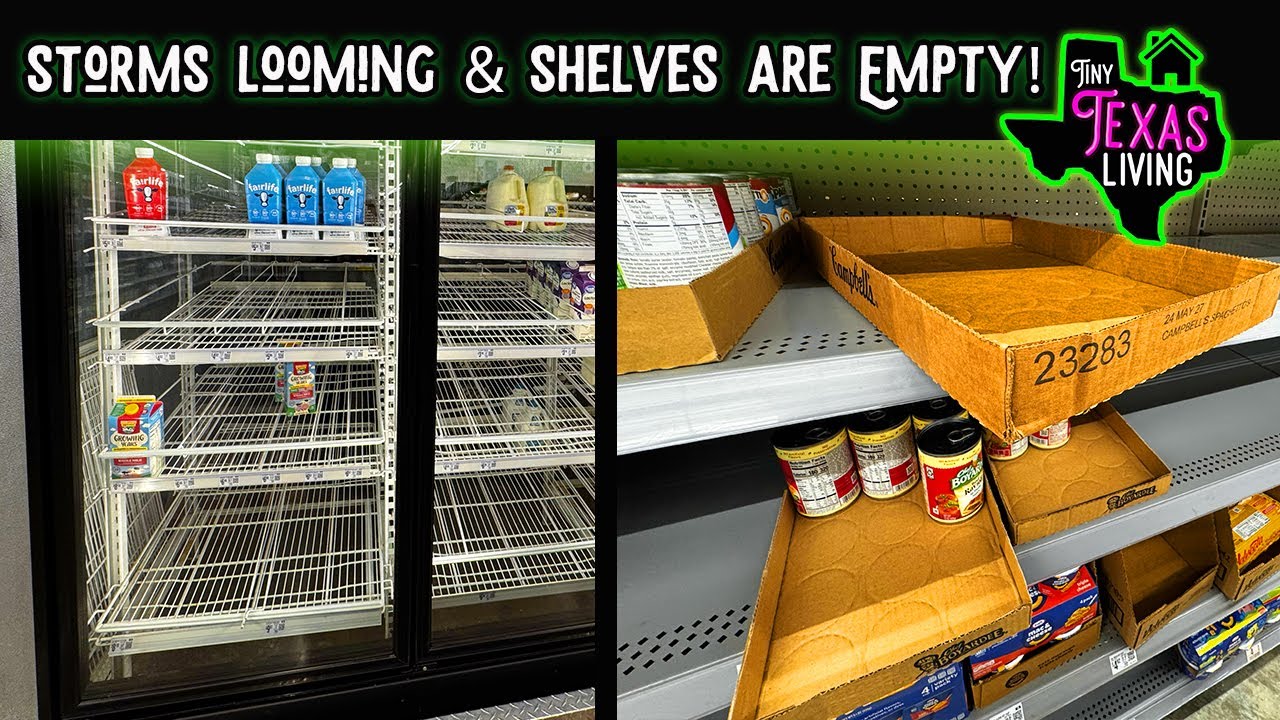 Storms Are Looming & Texas Shelves Are EMPTY! | Preparing For Winter Weather In Texas