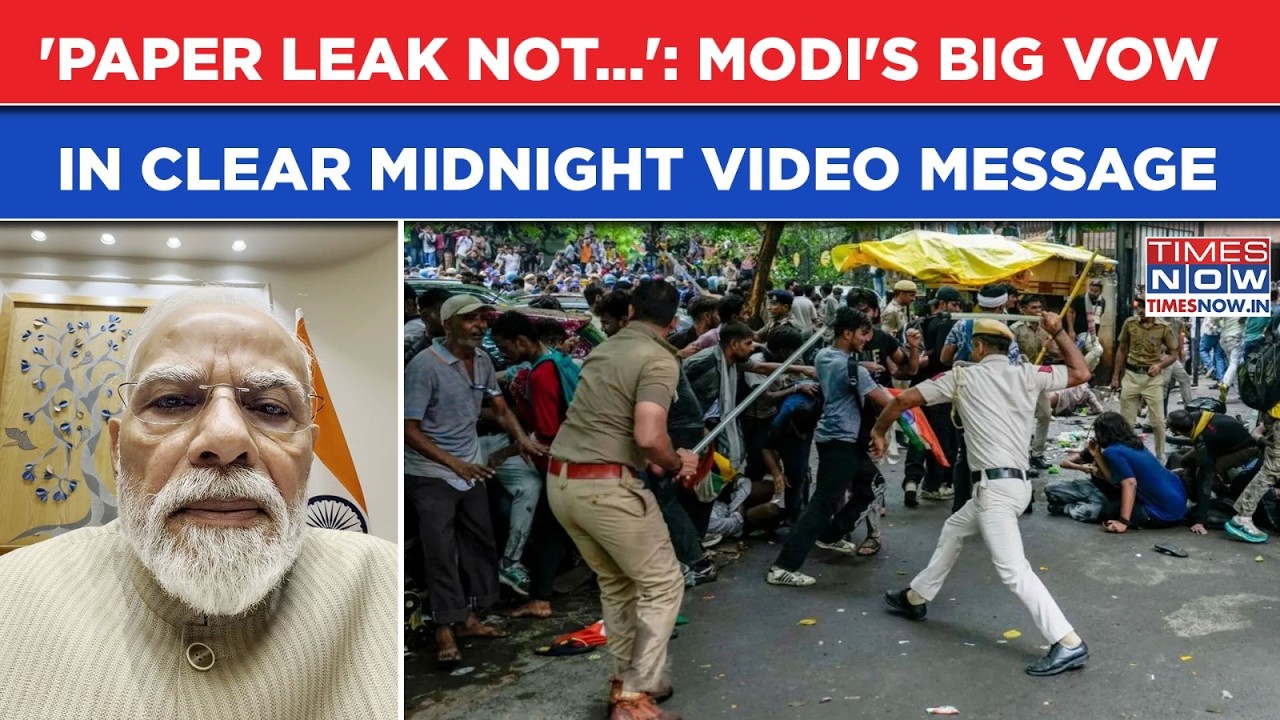 'Paper Leak Not...': PM Modi's Clear Midnight Video Message As CJP Protests Rage Across India