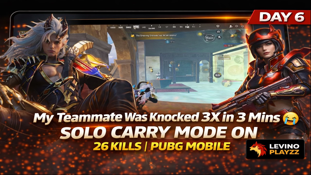 My Teammate Was Knocked 3X in 3 Mins 😭 | Solo Carry Mode ON DAY-6