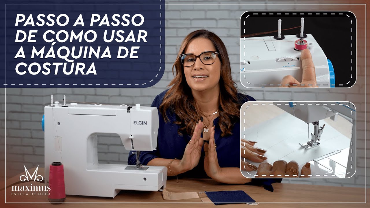 Como Usar a Máquina de Costura - Aula de Aquecimento do Minicurso de Ajustes e Consertos de Roupas