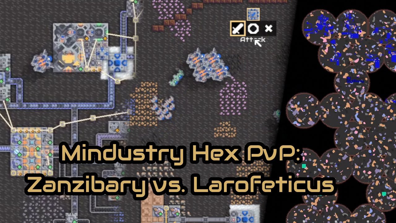 Mindustry Hex PvP: Zanzibarzy vs. Larofeticus