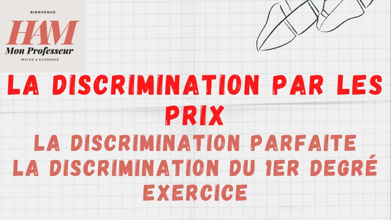 La discrimination par les prix : Exercice - la discrimination parfaite  ou du premier degré