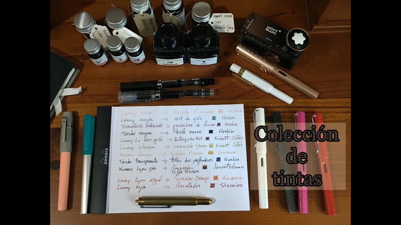 Colección de tintas y plumas estilograficas - actualizada -