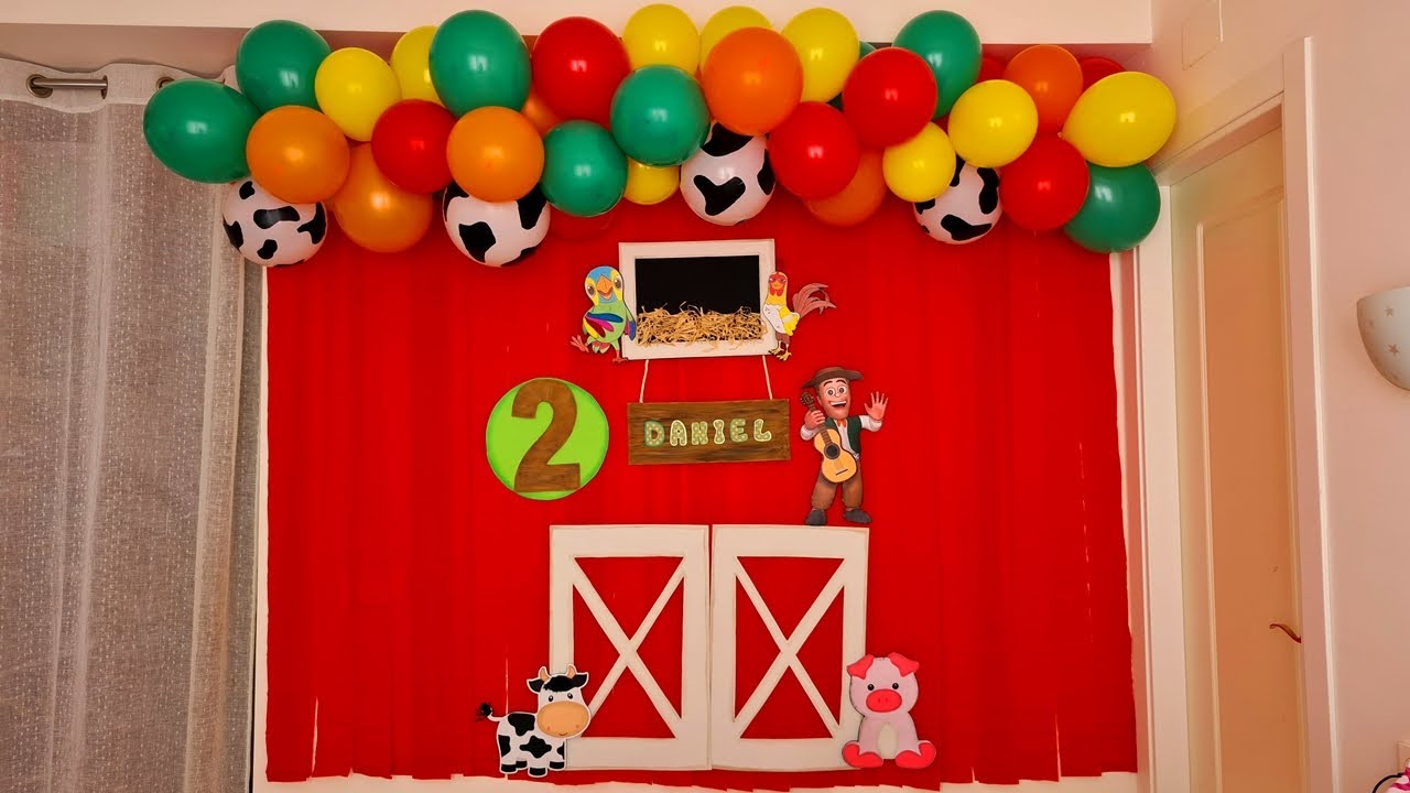 Decoración Con Globos Granja  De Zenón/ decoration balloons