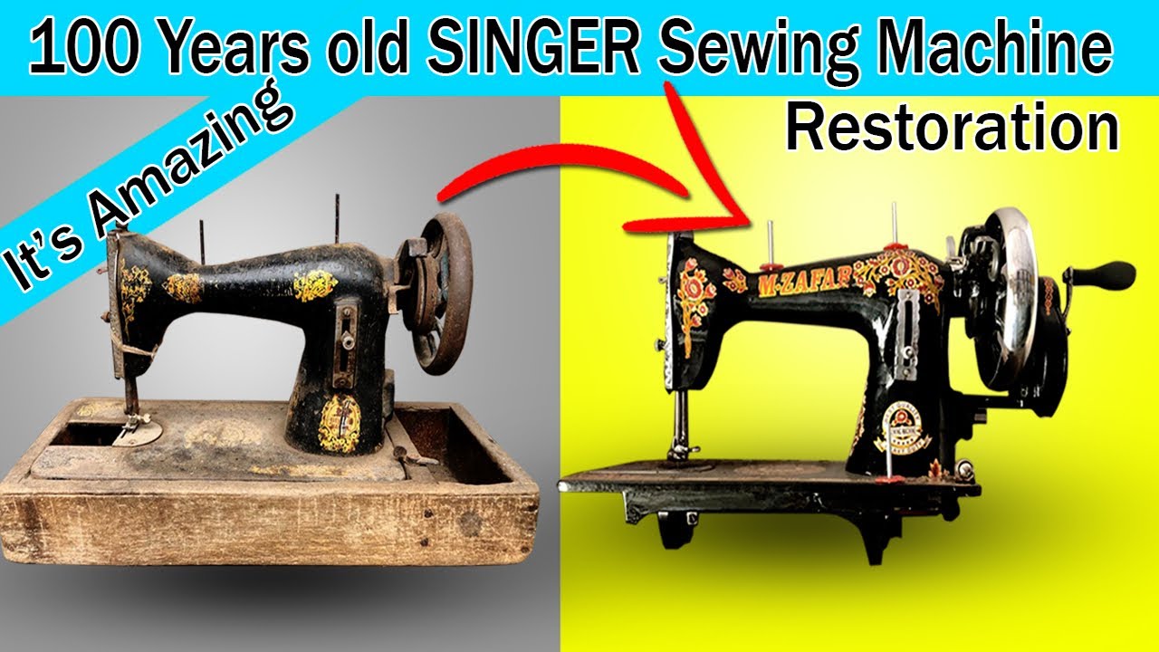 100 Years Old SINGER Sewing Machine Restoration || How To Assemble Sewing Machine