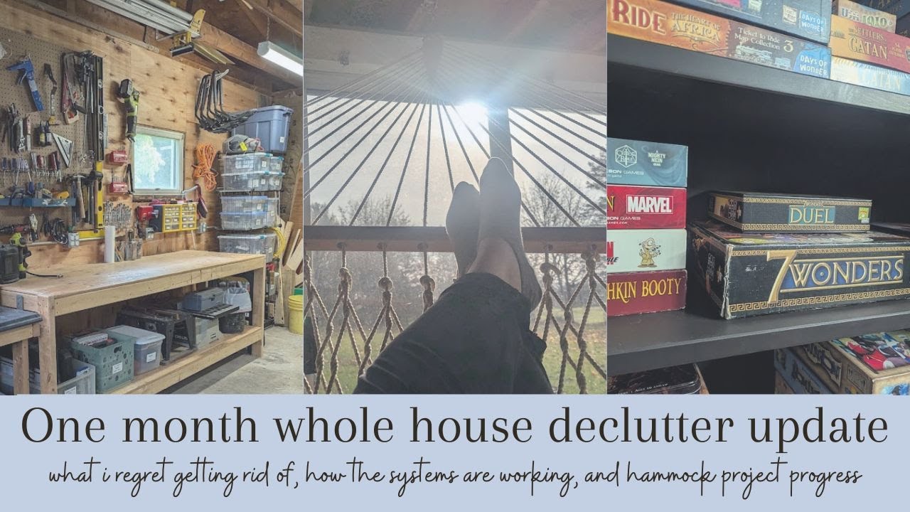 One Month Whole House Declutter Update! What I Regret Decluttering & Sunroom Project Progress