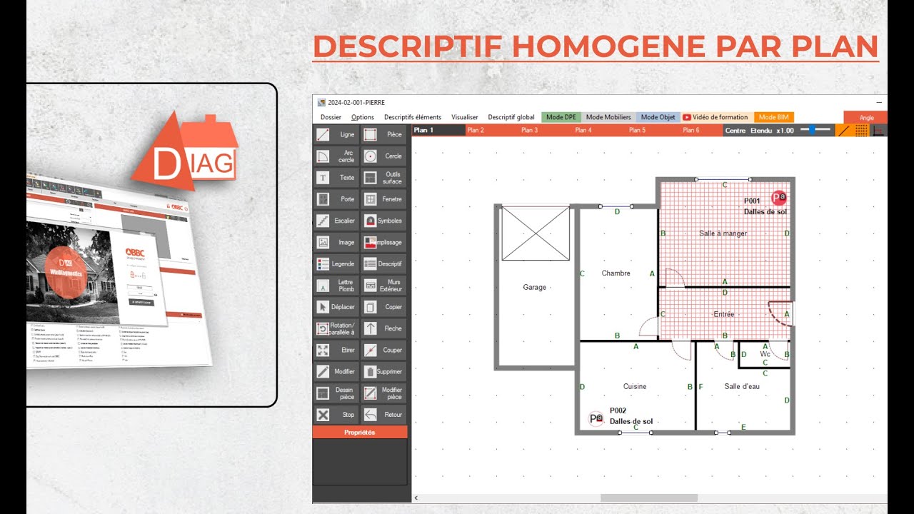 [OBBC - WinDiagnostics] Descriptif homogène par le plan