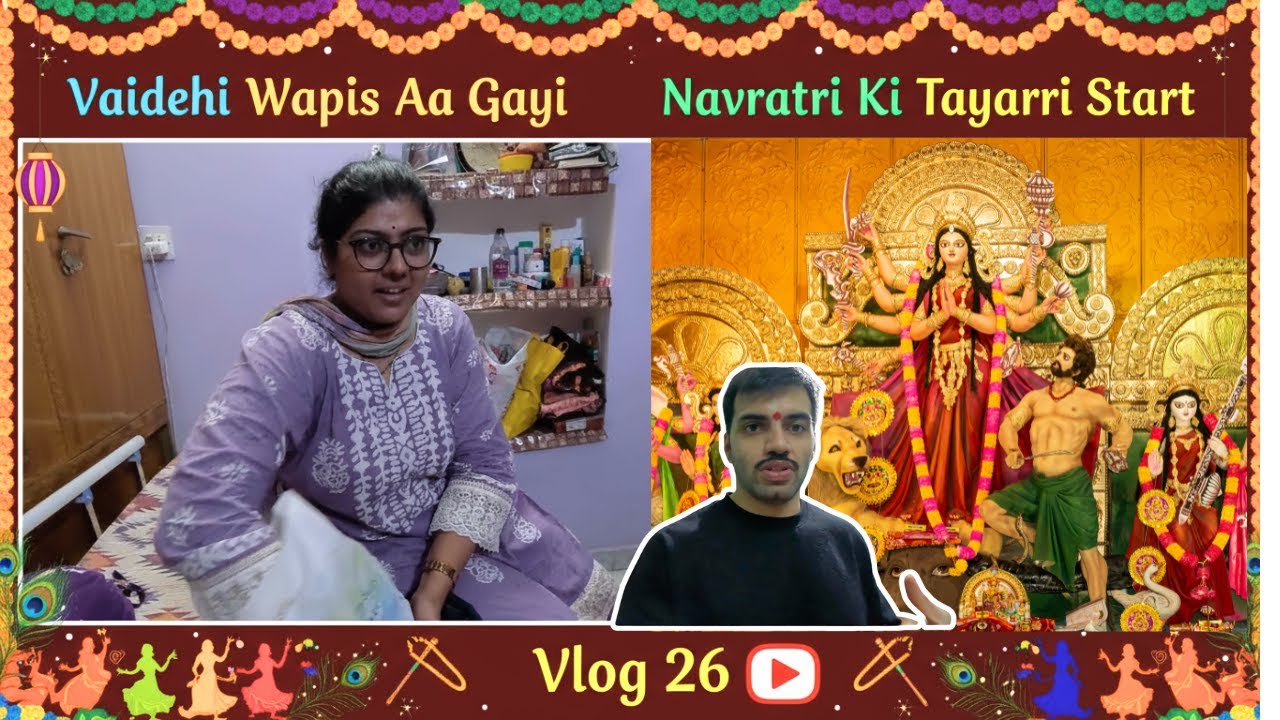 Vaidehi Beas Se Laddu Leke Aai, Productive Sunday Vlog 26, Rahul&Vaidehi