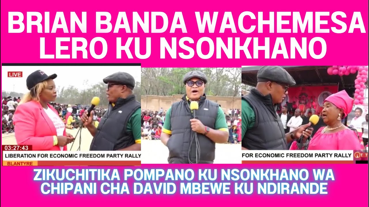 BRIAN BANDA KUKHAULITSA ANTHU NDI MAFUNSO KU NSONKHANO WA PROPHET DAVID MBEWE LERO KU NDIRANDE