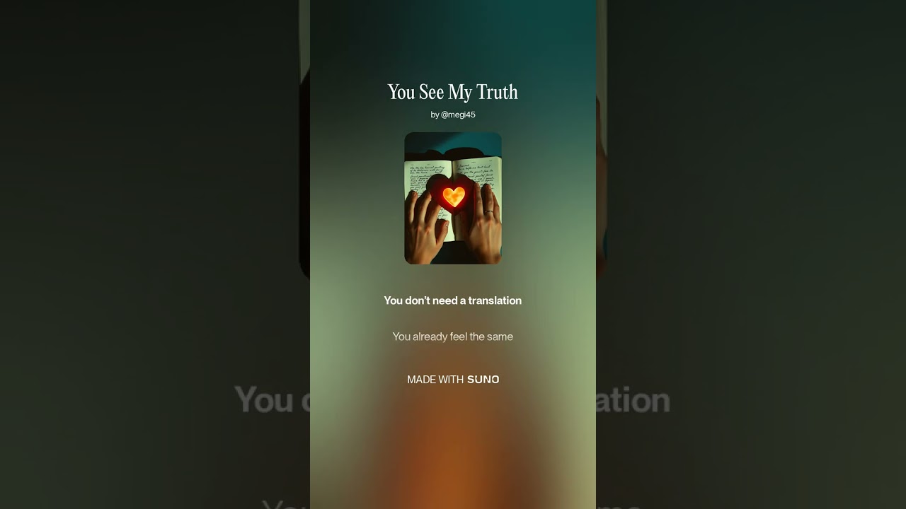You See My Truth A Song About Healing and Love (AI Music) – When the World Falls Silent