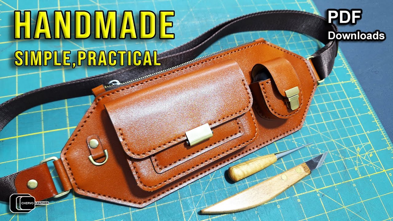 Handmade Leather Bag Tutorial – Simple Design, Practical Use | free PDF