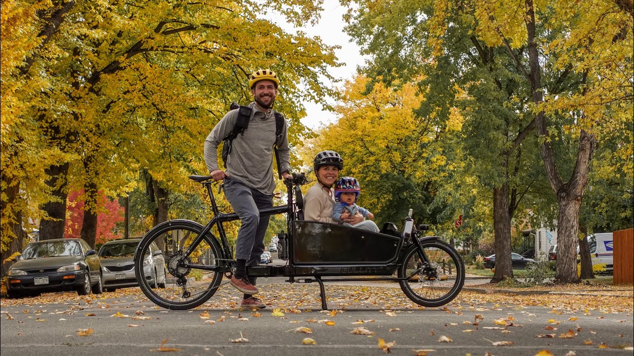Family Cargo Bike Riding in Colorado