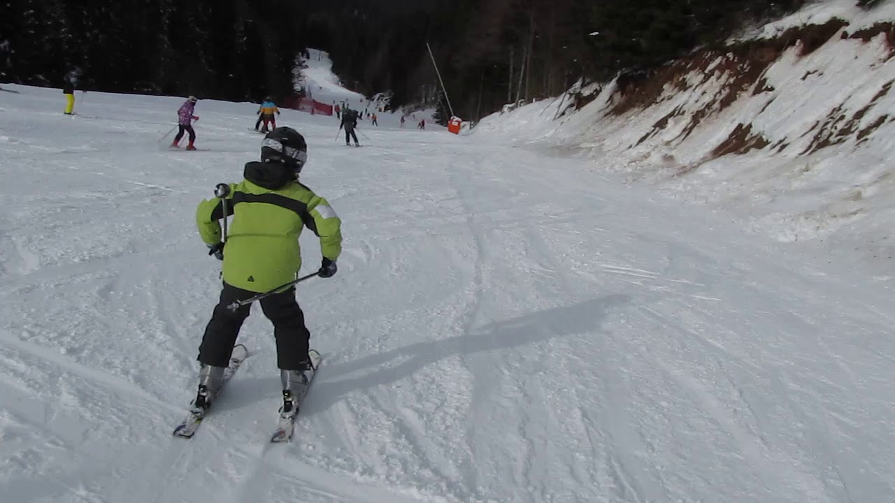Pamporovo 18.01.2019 green slope to Malina