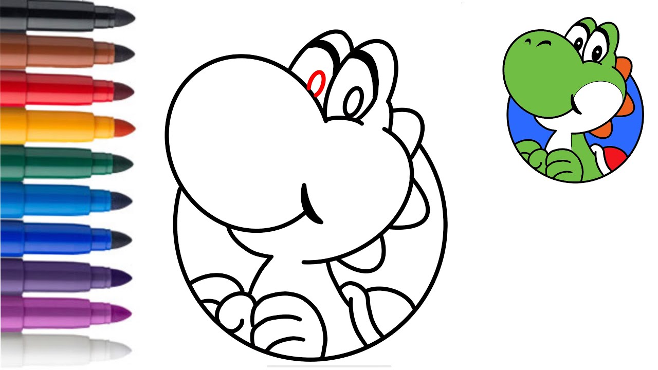 Comment dessiner yoshi &eacute;tape par &eacute;tape