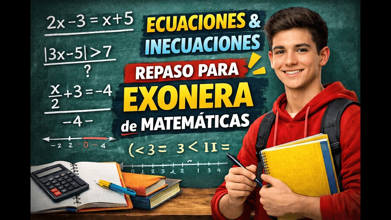 Ecuaciones e Inecuaciones | Repaso para el exonera de matemáticas