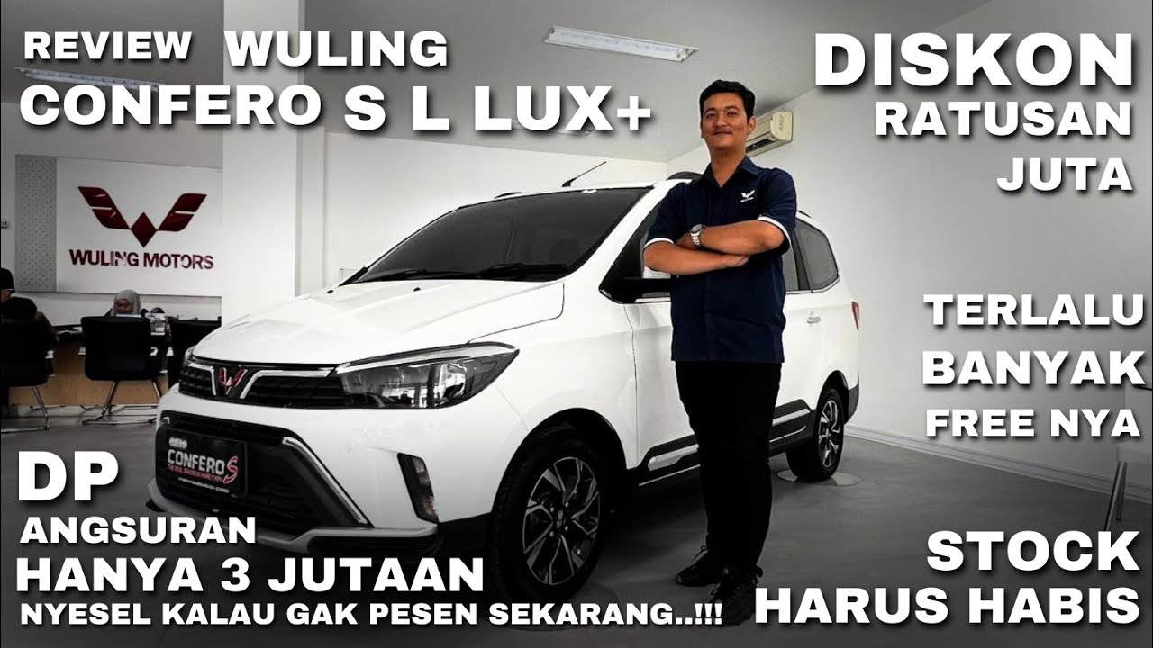 WULING CONFERO S L Lux Plus - PROMO NGABISIN STOCK - LUBER FREE nya