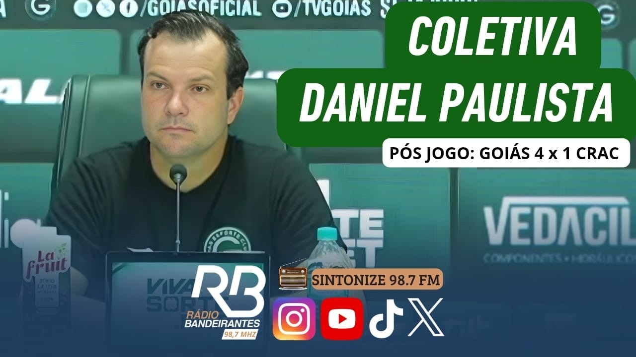 Coletiva do Daniel Paulista, técnico do Goiás - Pós jogo Goiás 4 x 1 Crac | Campeonato Goiano 2026