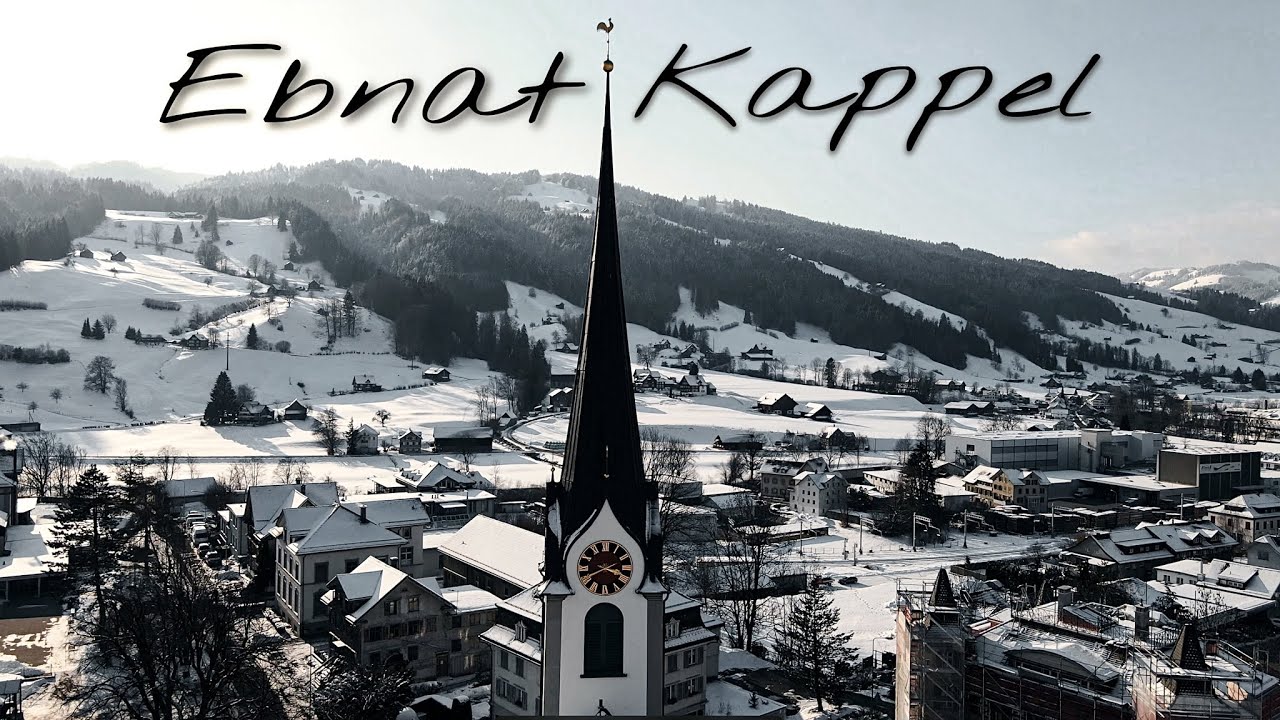 الريف السويسري 🇨🇭 EBNAT-KAPPEL  قرية  - Drone