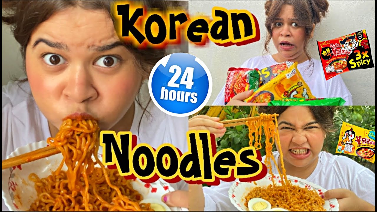 Living on Korean noodles for 24hours