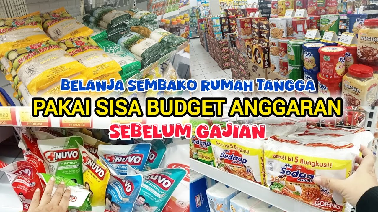 BELANJA SEMBAKO SEBELUM GAJIAN PAKAI BUDGET SISA ANGGARAN RUMAH TANGGA ‼️| GROCERY SHOPPING 