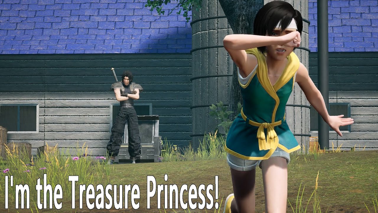 CRISIS CORE FINAL FANTASY VII REUNION All Yuffie Scenes I'm the Treasure Princess!
