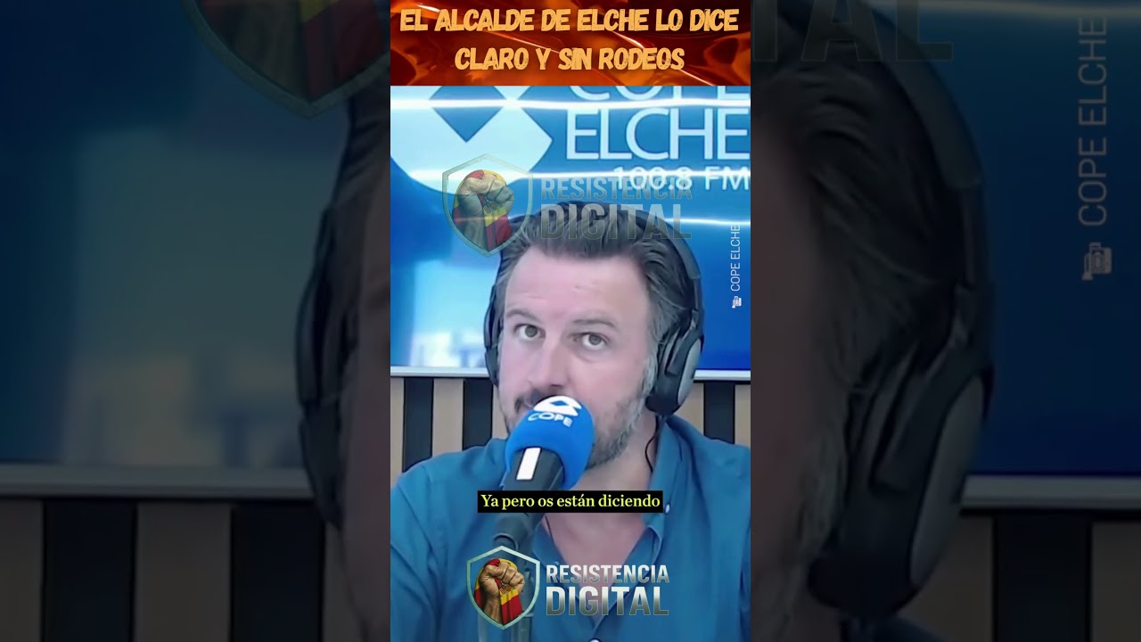 PABLO RUZ (EL ALCALDE DE ELCHE) LO TIENE CLARO✍