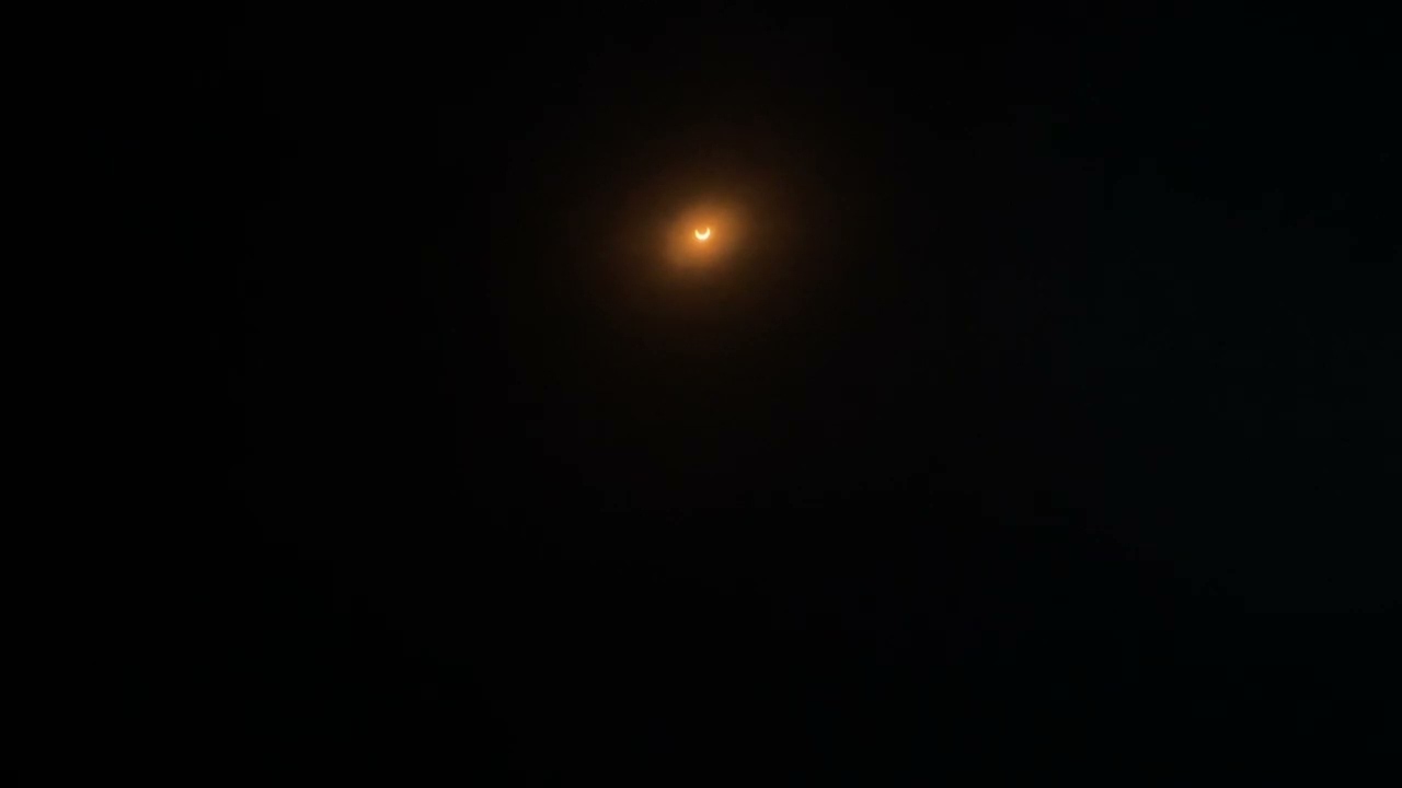 2023 annular solar eclipse thru lense filter @ Bryce Canyon