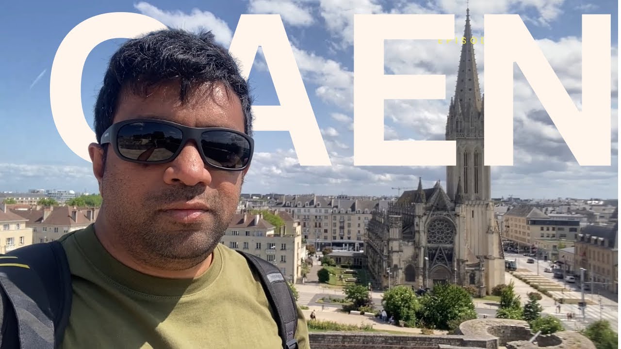 Normandy D-day landing beaches and Caen city locations in one day