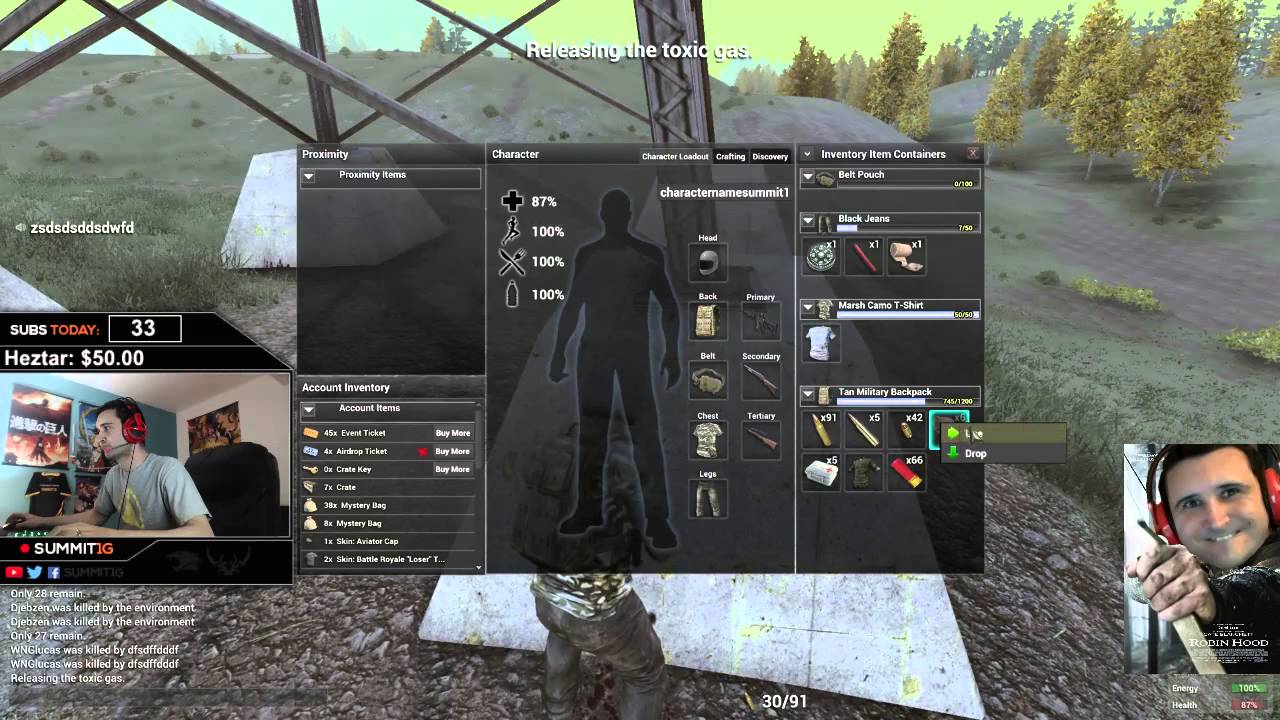 Insane H1Z1 Battle Royale Killstreak! Sniper Headshot at end
