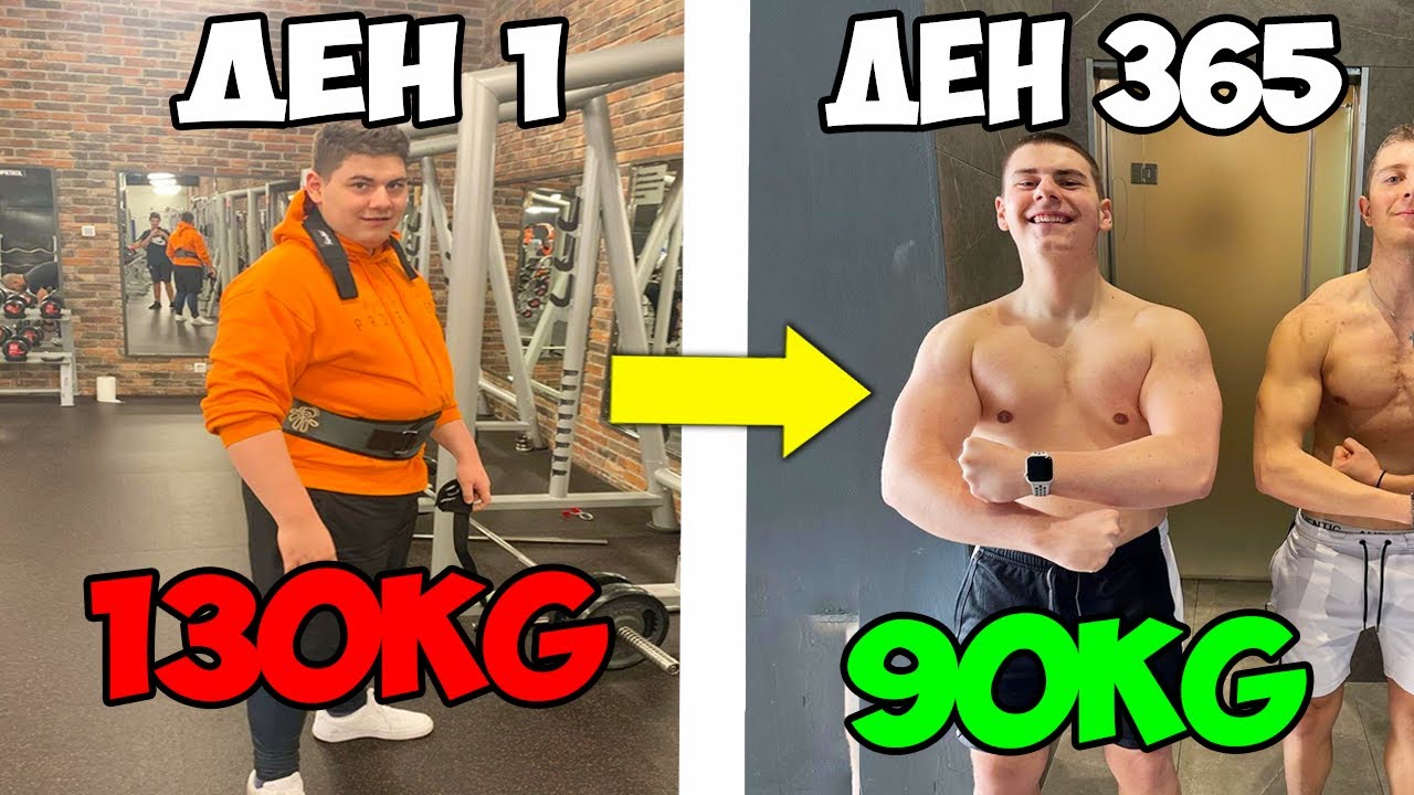 ОТСЛАБНАХ С 40 КИЛОГРАМА ЗА ЕДНА ГОДИНА